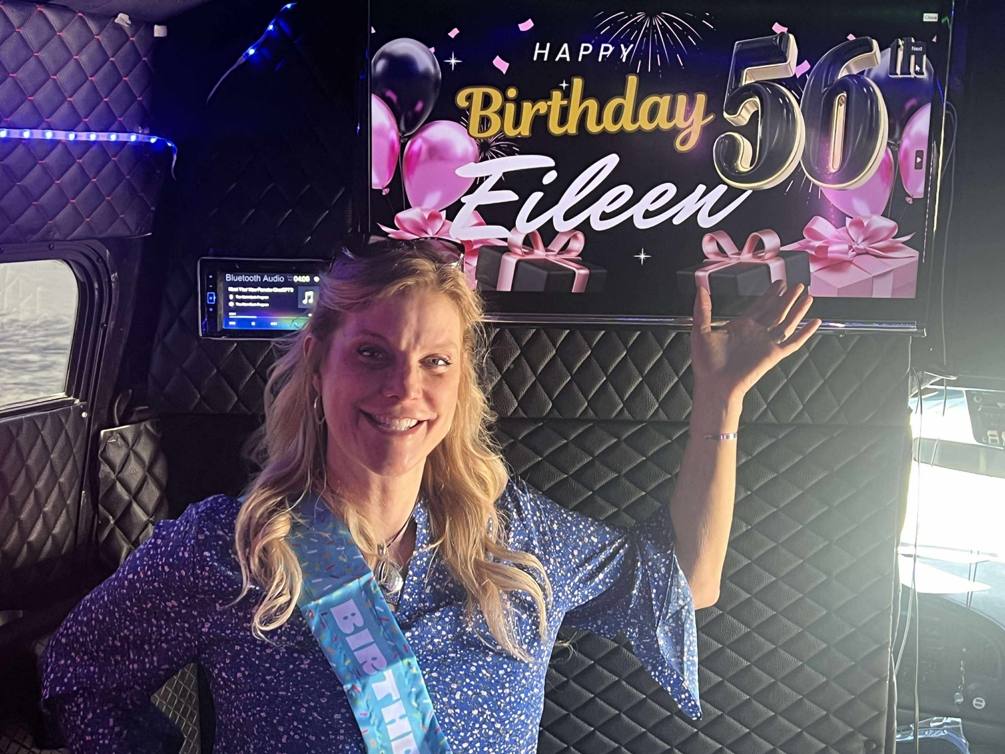 Birthday party bus celebration milestone Tucson