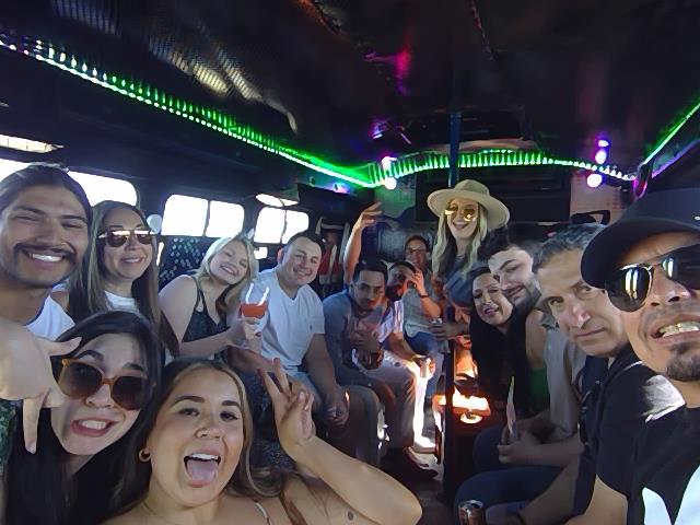 Birthday party bus group fun celebration Tucson Arizona