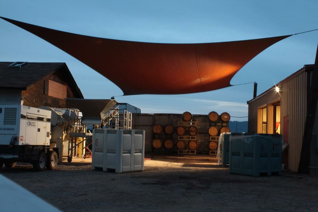 Twilight winery barrels wine tour Southern Arizona